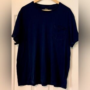 J.Crew Broken-In Pocket Tee Navy XXL – 100% Cotton Classic Fit